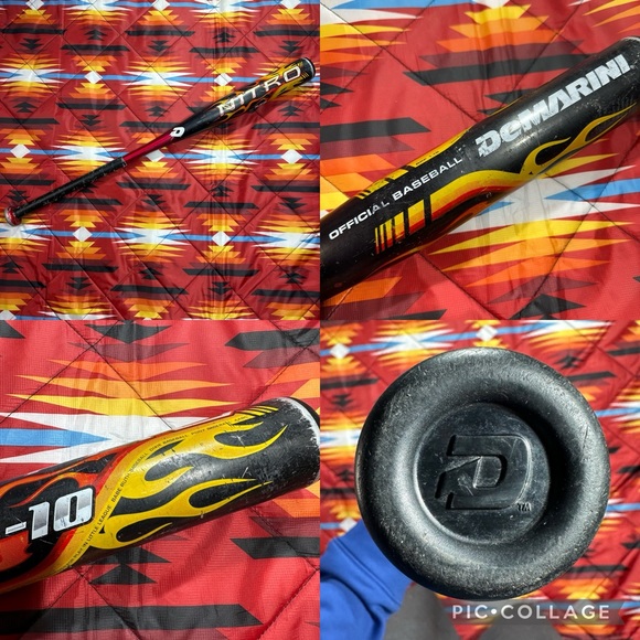Demarini BPF 1.15 Nitro -10 Youth Baseball Flame Bat 29" 20 oz Little League - Picture 1 of 16
